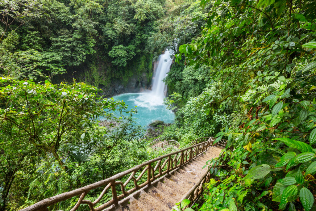 Rio Celeste Waterfall in Costa Rica