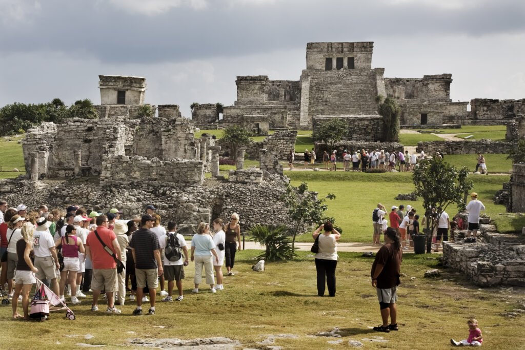 Mayan ruins of Tulum. Located on the Yucatan Peninsula of Mexico