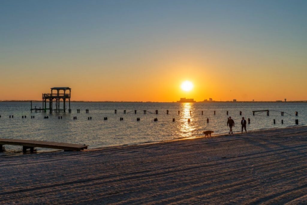 Coastal Ms Beach at Sunset