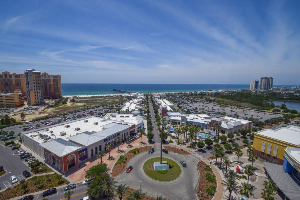 Panama City Beach Florida from above