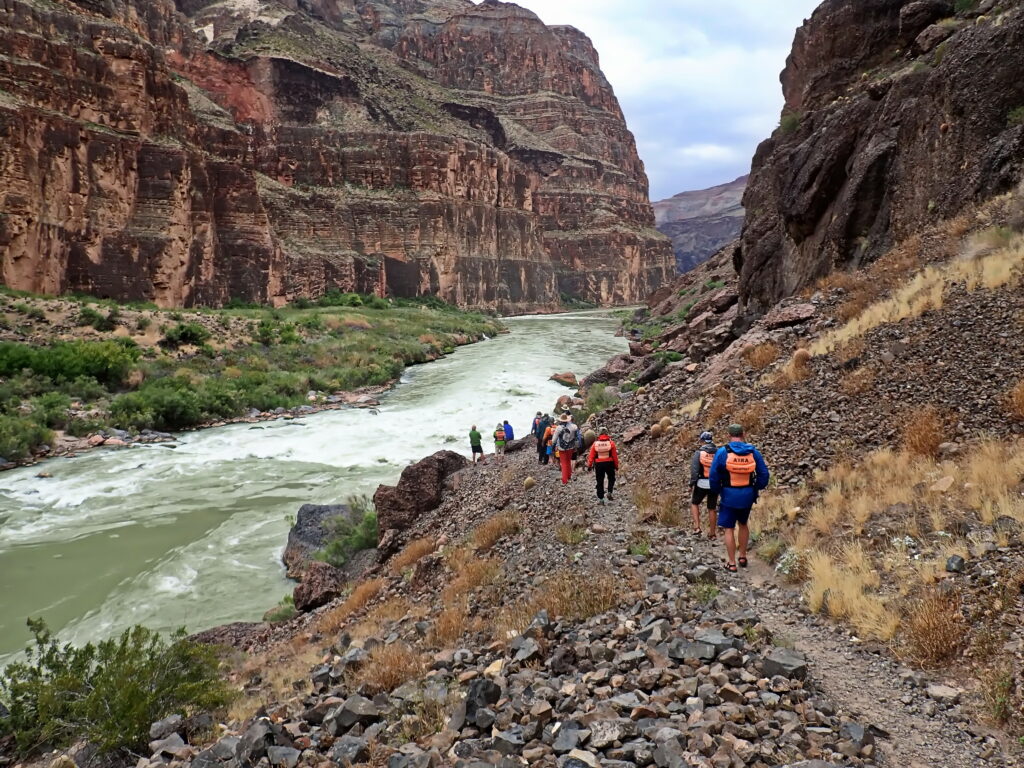 Scouting Lava Falls rapid