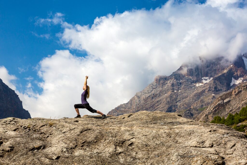 A Concierge Guide to the World's Best Transformative Adventures -Yoga on a Mountain