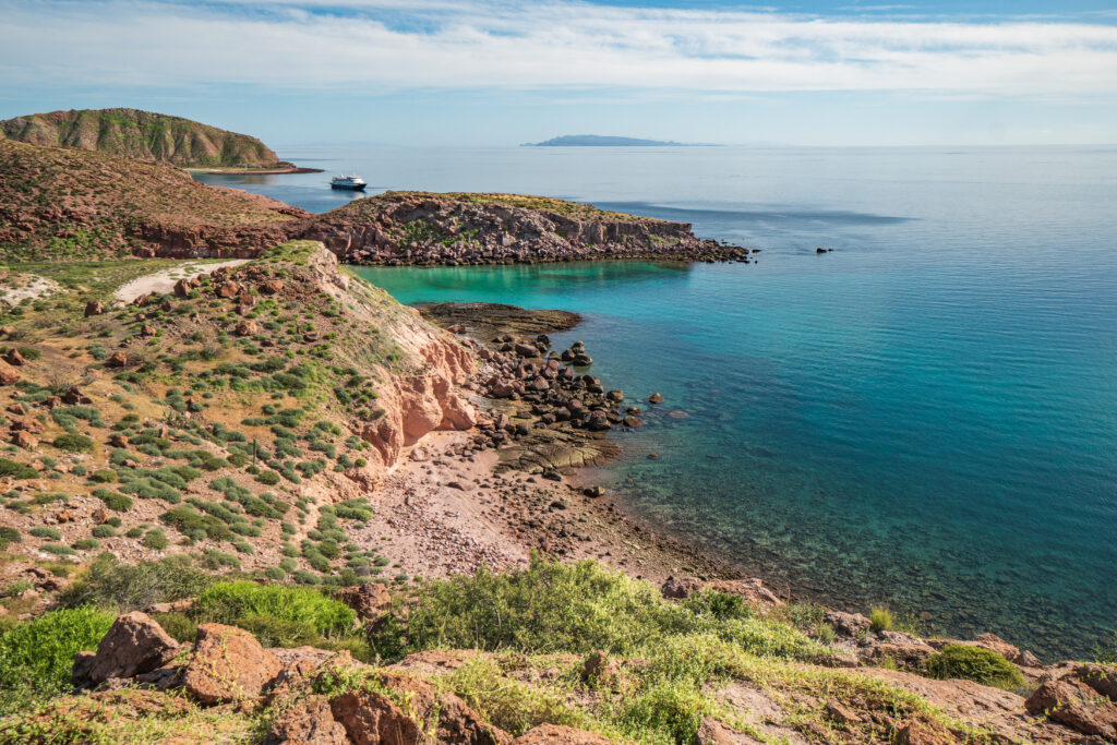 The coastline of Baja via UnCruise