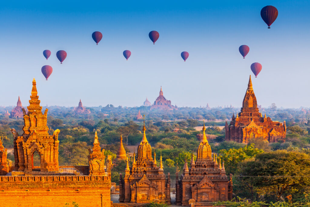 temples in Bagan, Myanmar