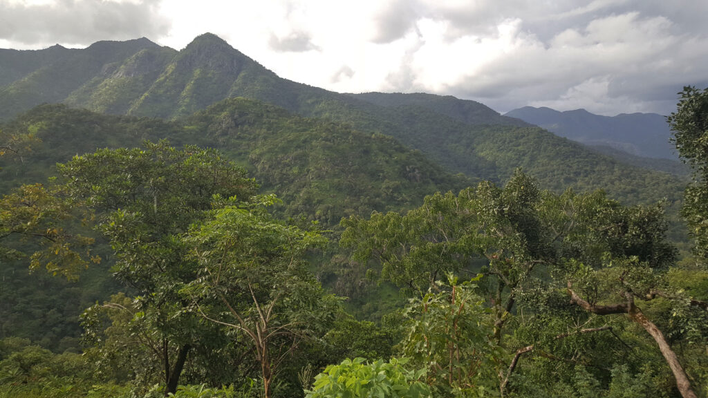 Mountain range scenery around Nguroje, Nigeria