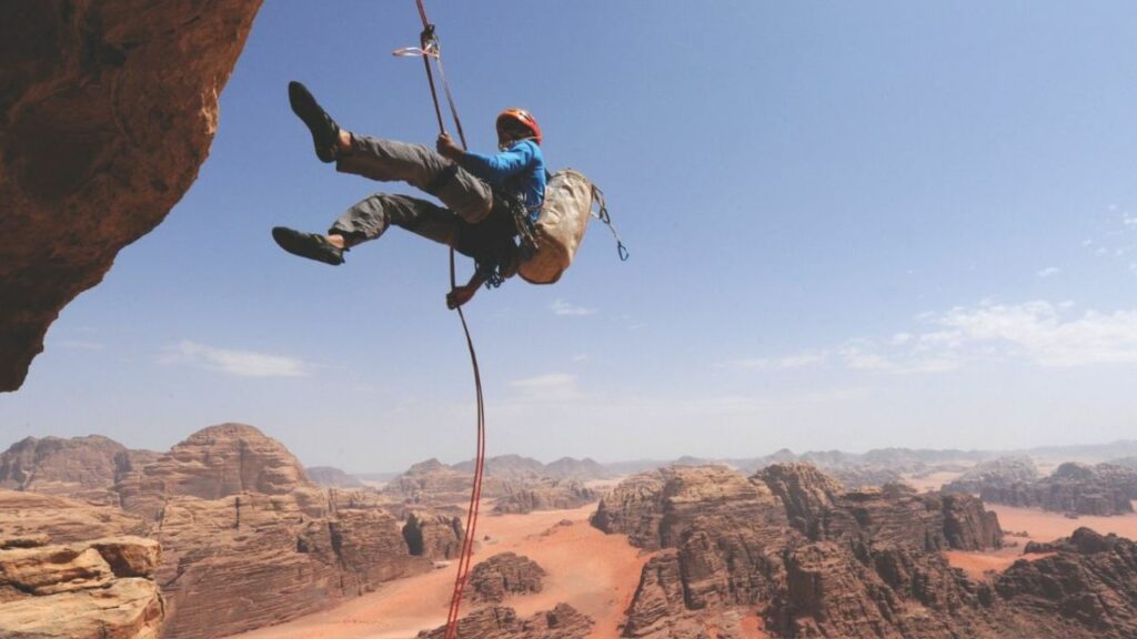 Absailing in Wadi Rum Jordan via Visit Jordan