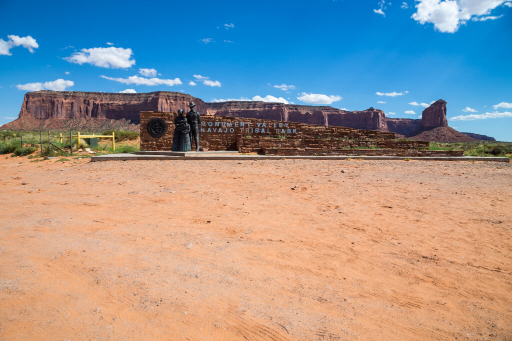 Entrance of the Monument Valley, Utah, USA