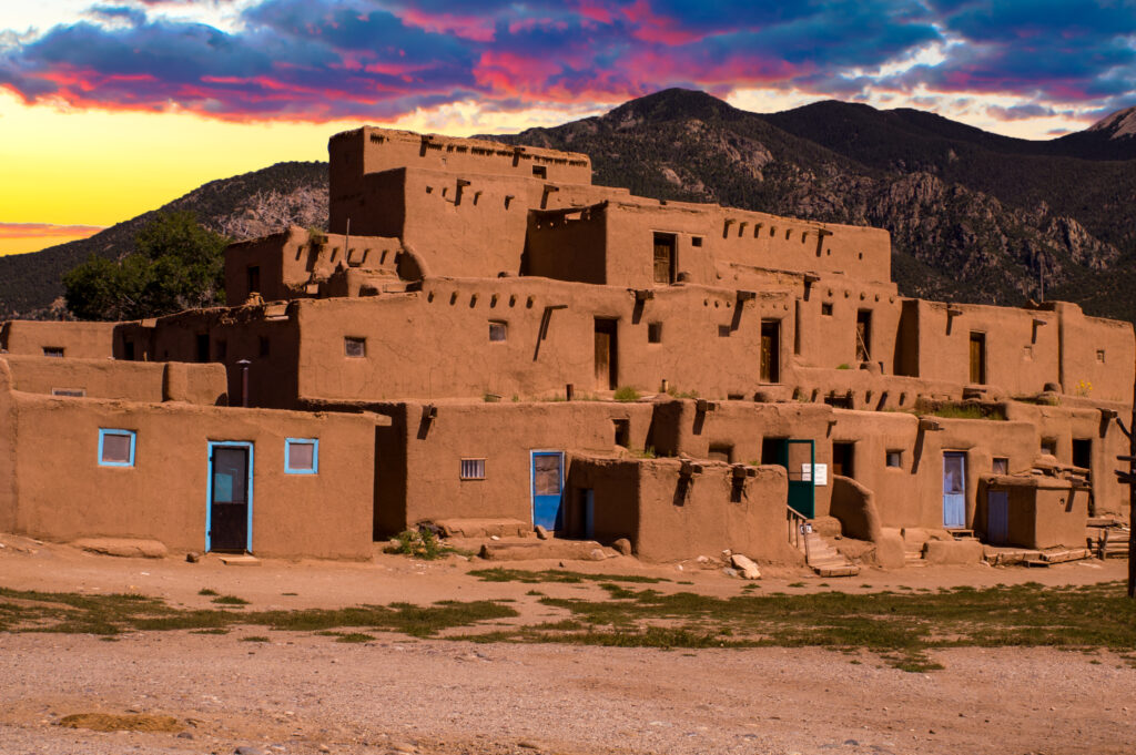 Ancient City of Taos, New Mexico USA.