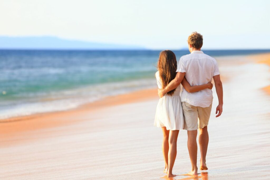 Exotic Vacation Beach Couple