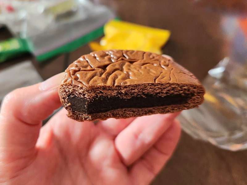 Tsukisamu Anpan Chocolate cookie filled with bean paste in Bokksu box