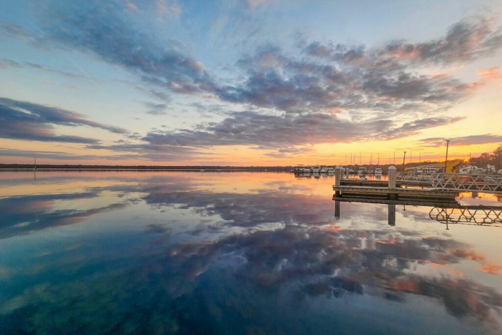 Central Florida Adventures Bay at sunset