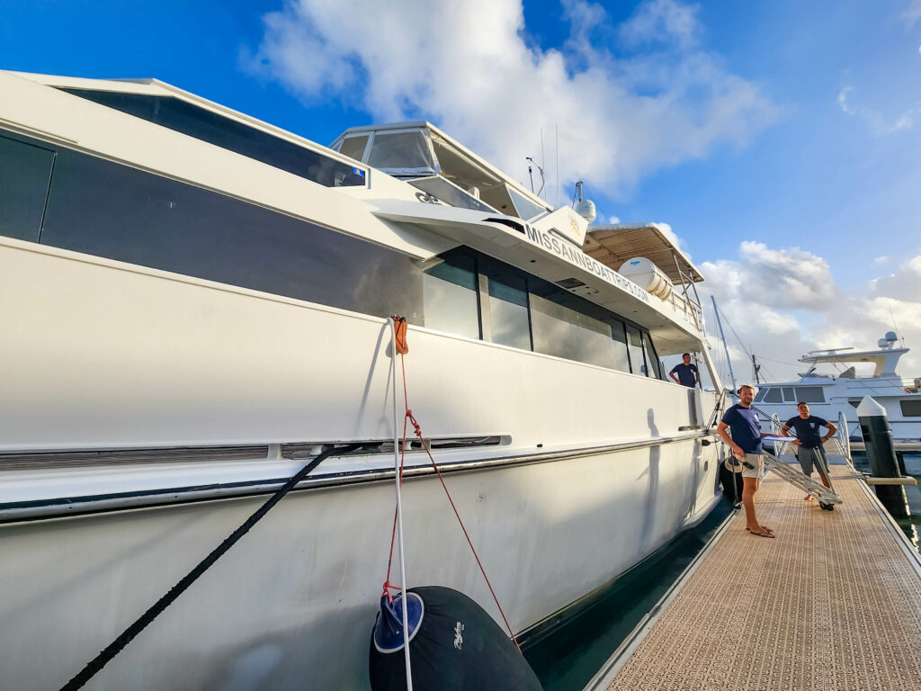 Boarding the Miss Ann with Island Routes Klein Curacao