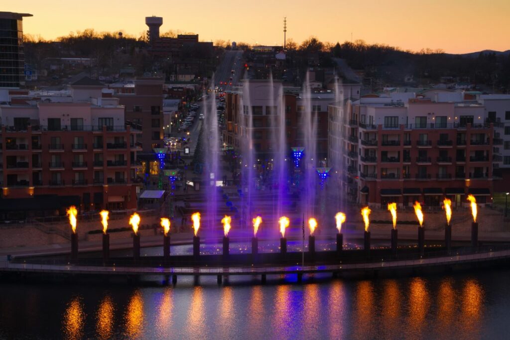 Branson Mo. Skyline at Sunset