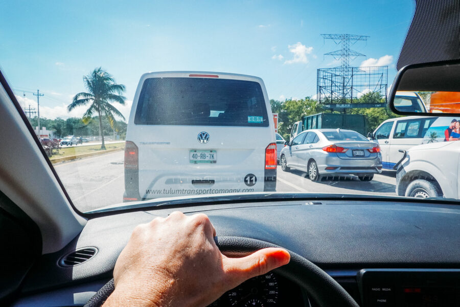 Road traffic in Mexico