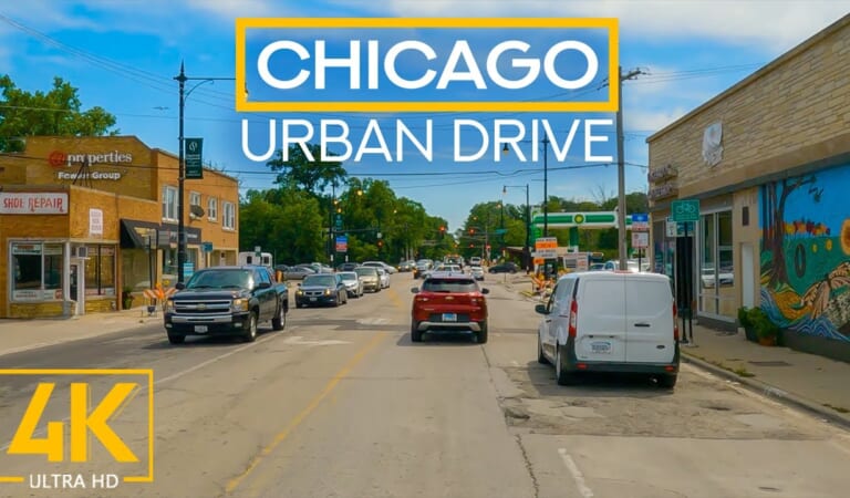 Exploring the Best of Chicago's North Shore – Summer Drive through Evanston and Glencoe in 4K UHD