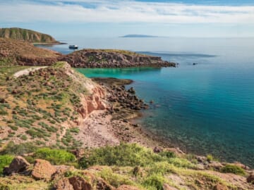 The coastline of Baja via UnCruise