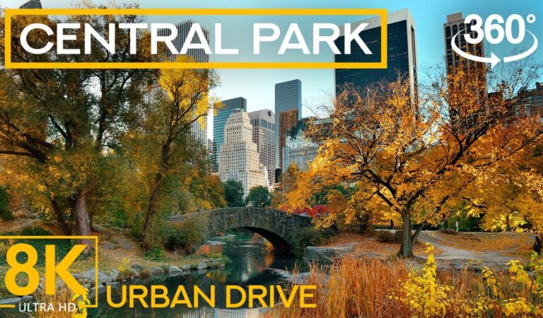 Virtual Trip to Central Park in 8K – 360° VR Ride through the Heart of New York City