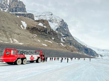 athabasca glacier ice explorer glacier tour