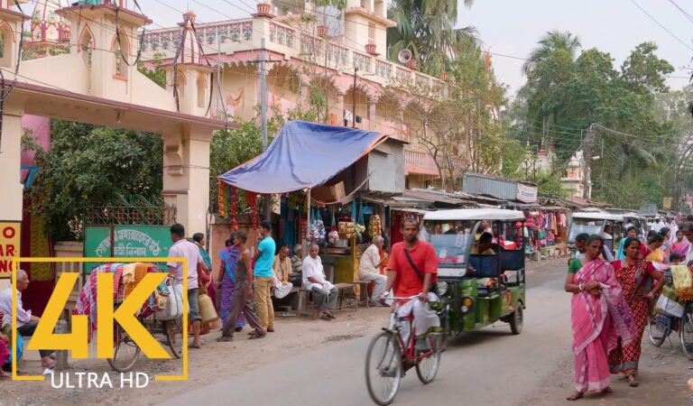 Vrindavan/Mayapur – 4K Travel Film – Dayli Life of Historical Indian Cities (Music and City Sounds)