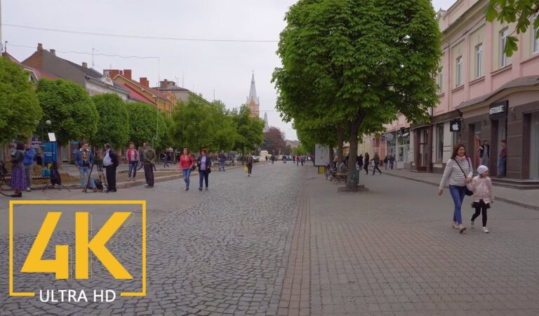 Mukachevo, Ukraine – 4K City Walking Tour – Travel Journal