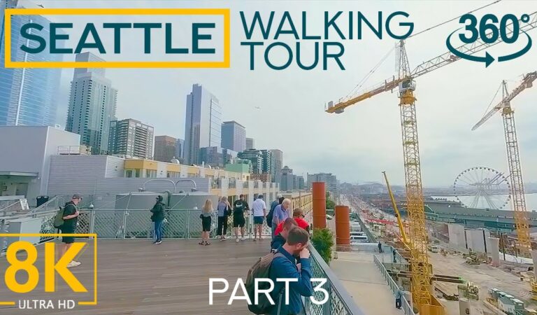 Virtual Walking Tour in Seattle 360° VR – Exploring the Streets of Emerald City – Part 3