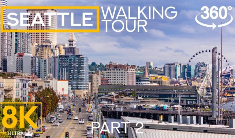 8K Virtual Walking Tour in Seattle – Exploring the Streets of Emerald City in 360° VR – Part 2