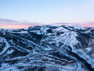 Deer Valley Resort at Dusk via Deer Valley Resort