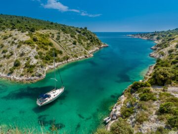 Yacht in Trogir, Croatia