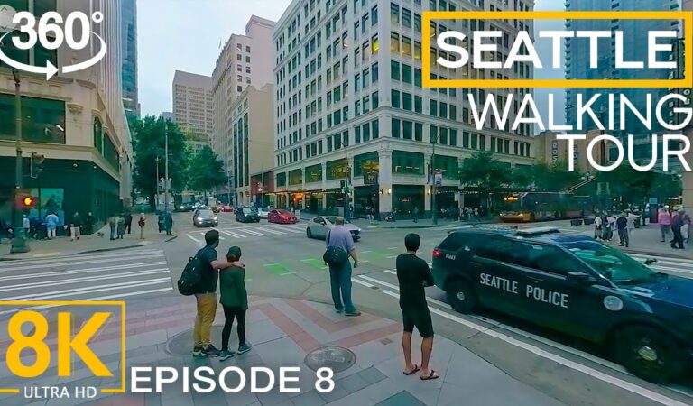 Virtual Walking Tour in Seattle – Exploring the Streets of Emerald City in 8K 360° VR – Part 8