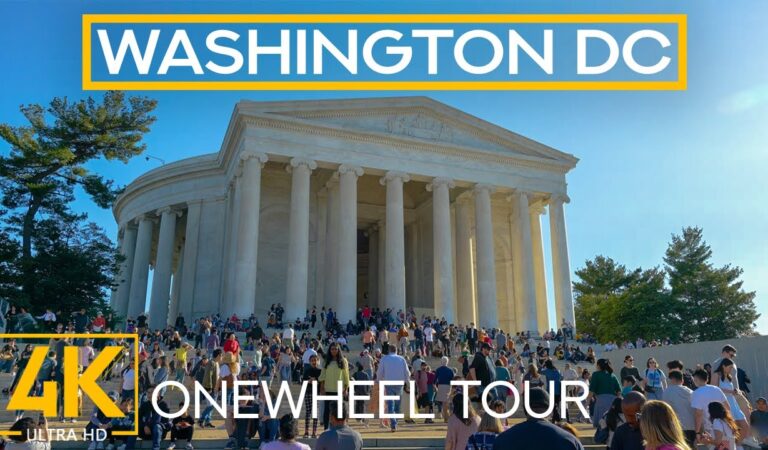 4K Onewheel City Tour along the Streets of Washington DC – Busy City Center & Sakura Festival