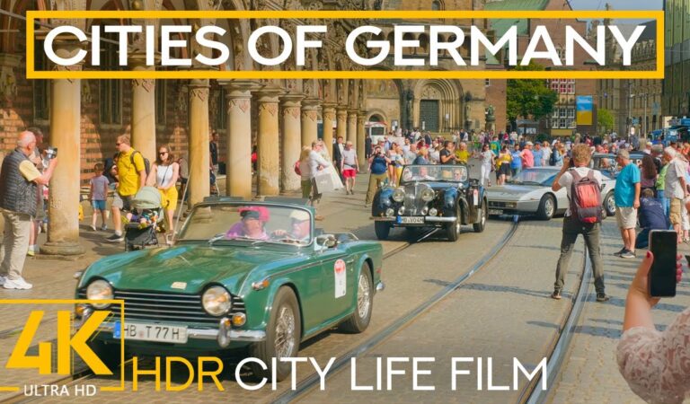 Beautiful Cities of Germany in 4K HDR – City Life of Hamburg, Bremen, Düsseldorf, Dortmund & Lübeck