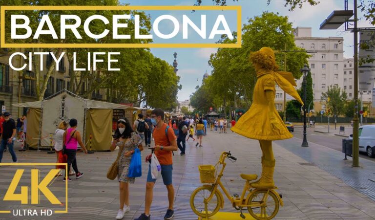 Discovering the City Life & Landmarks of BARCELONA in 4K | Traveling Around Europe – Part #3