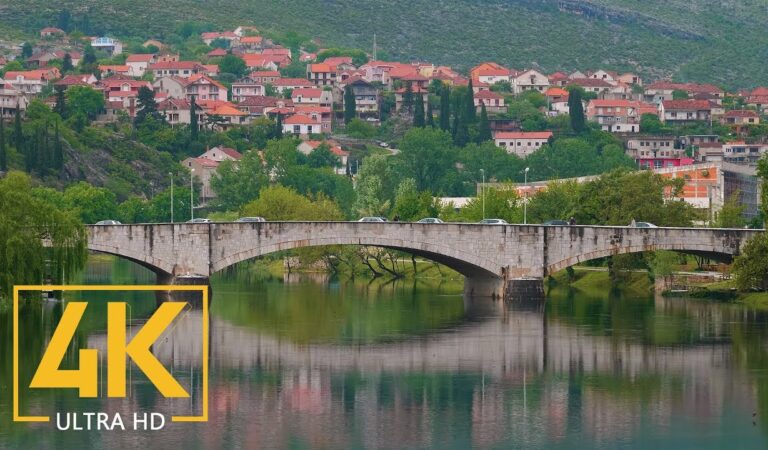 Trebinje, Bosnia and Herzegovina – 4K Urban Life Video with Real City Sounds