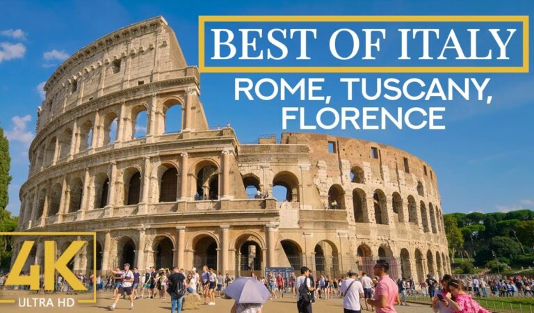 Best of Italy from 4K Urban Life Channel – Rome, Florence & Tuscany Areas – Scenic City Life Video