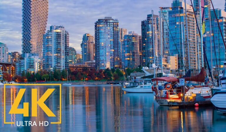 Charming Vancouver Waterfront – 4K City Life – Visit Vancouver City in Autumn