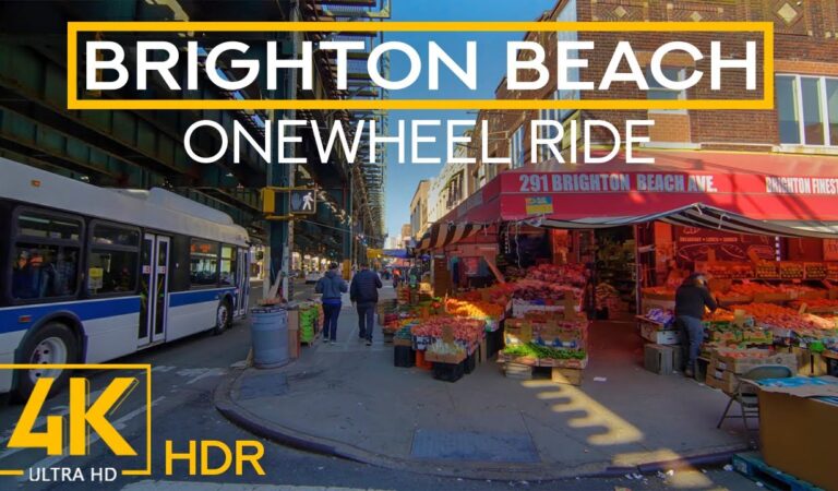 Brighton Beach & Sheepshead Bay – 4K HDR Onewheel City Ride in the Southern Portion of New York City