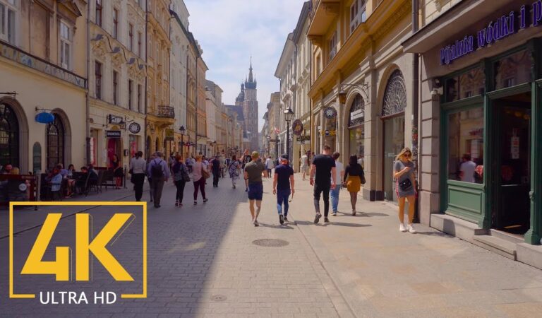 4K Walking Tour around Krakow, Poland – Short Preview Video